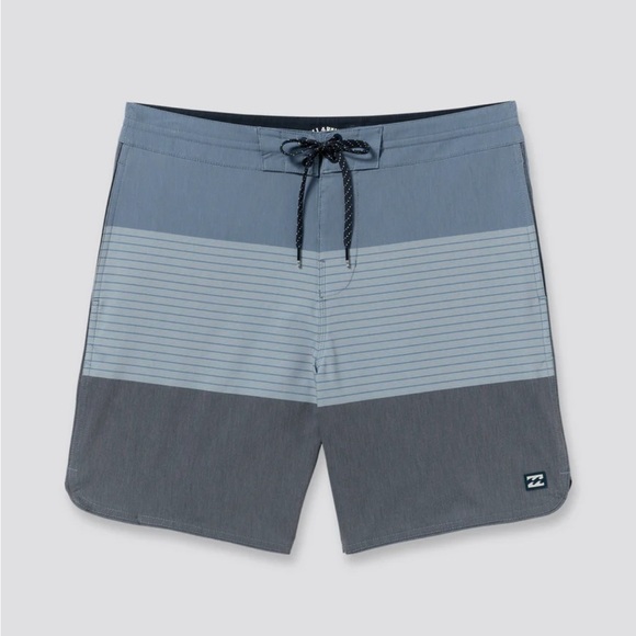 Billabong Steel Blue 73 Lo Tide 18" Boardshorts.  Sz 33 - Picture 4 of 12